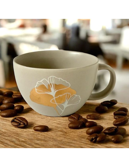 Złoty Liść Kubek Porcelanowy 550 ml