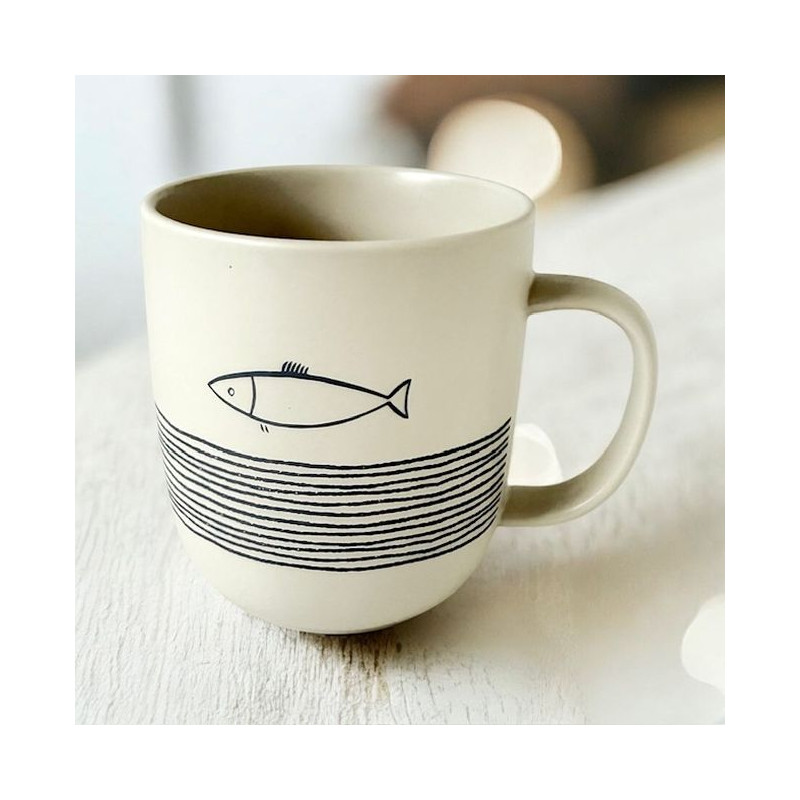 Ryba & Fale Kubek Porcelanowy w...