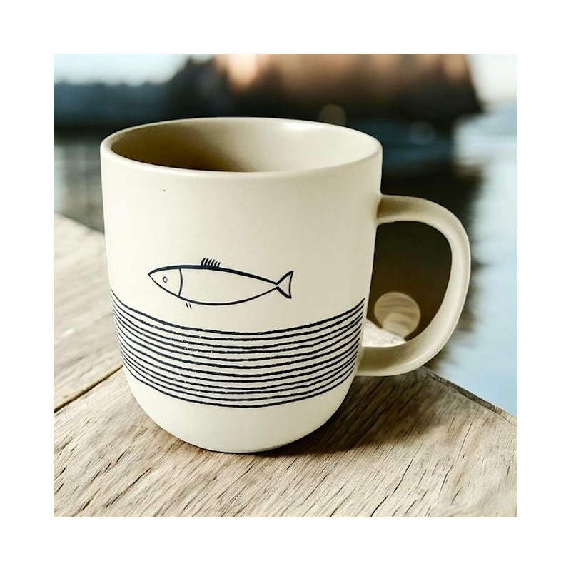 Ryba & Fale Kubek Porcelanowy w...