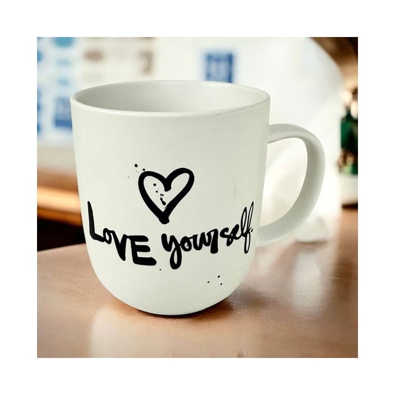 Kochaj Siebie Kubek Porcelanowy Biały...