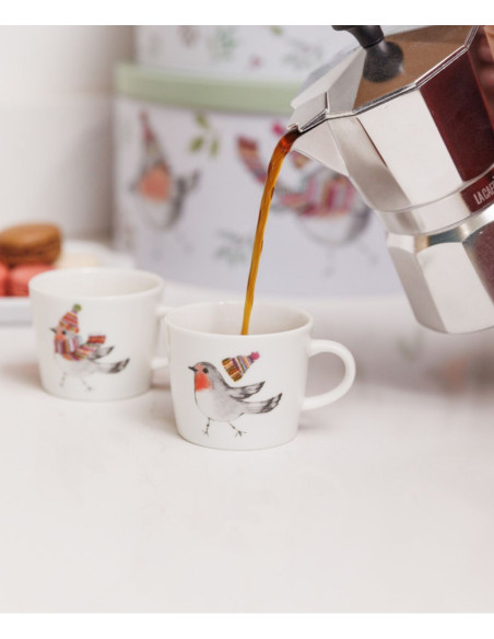 Mikasa TipperleyHill Robin Zestaw 2 Filiżanek do Espresso, 90 ml