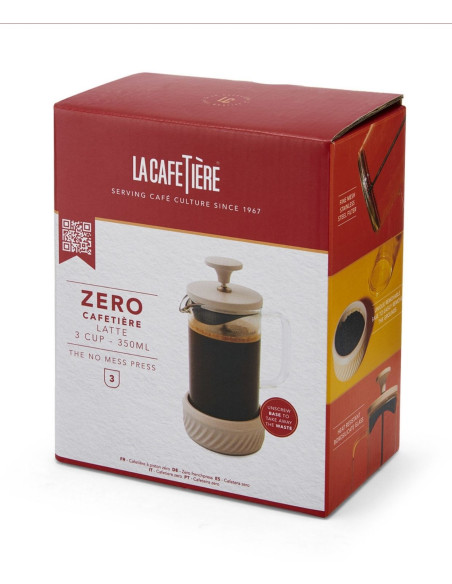 Zaparzacz do Kawy Typu French Press La Cafetiere Zero, kolor Kremowy, 350 ml