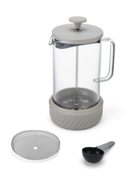 Zaparzacz do Kawy Typu French Press La Cafetiere Zero, kolor Kremowy, 1 litr