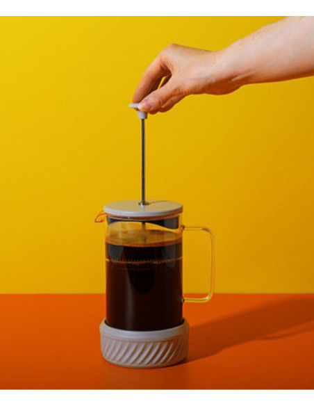 Zaparzacz do Kawy Typu French Press La Cafetiere Zero, kolor Kremowy, 1 litr