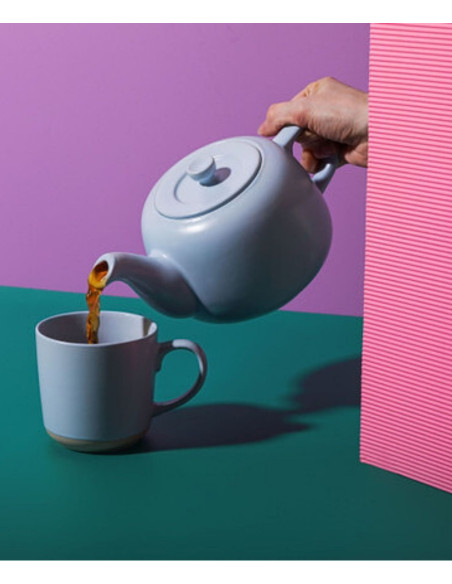 La Cafetière Ceramiczny Kubek do Kawy, Sky Blue, 350 ml