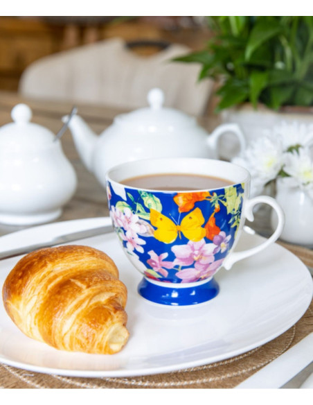 KitchenCraft Porcelanowy Kubek Motyle 400 ml