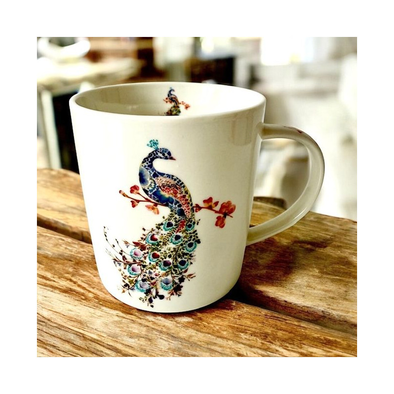 Paw Kubek Porcelanowy w Ozdobnym...