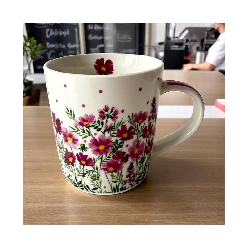 Hortensje Kubek Porcelanowy w...