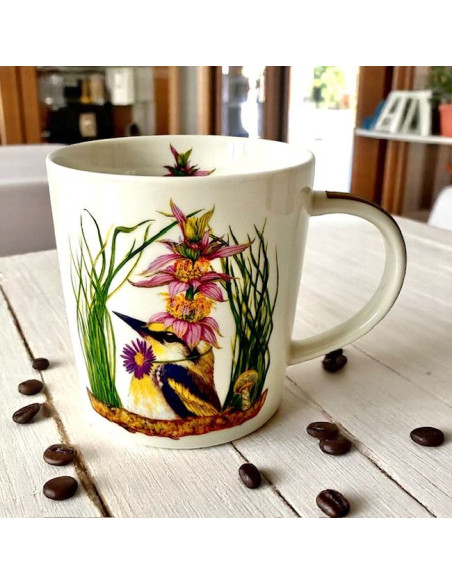 Ptak Kubek Porcelanowy w Ozdobnym Pudełku, 400 ml