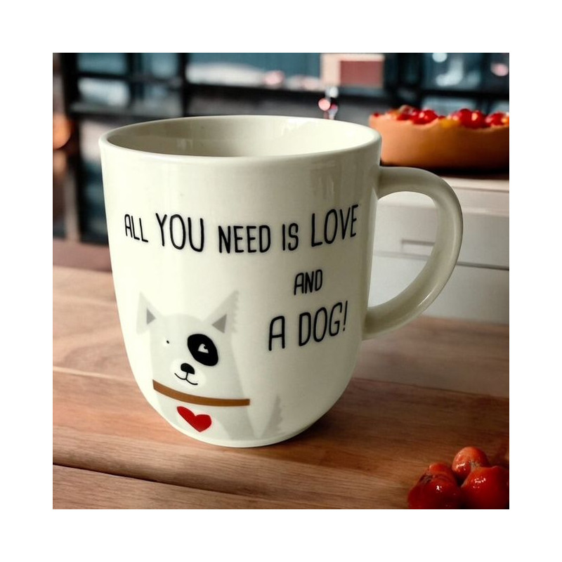 „Love and Dog” Kubek Porcelanowy 350 ml 