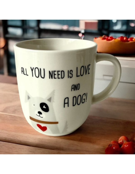 „Love and Dog” Kubek Porcelanowy 350 ml 