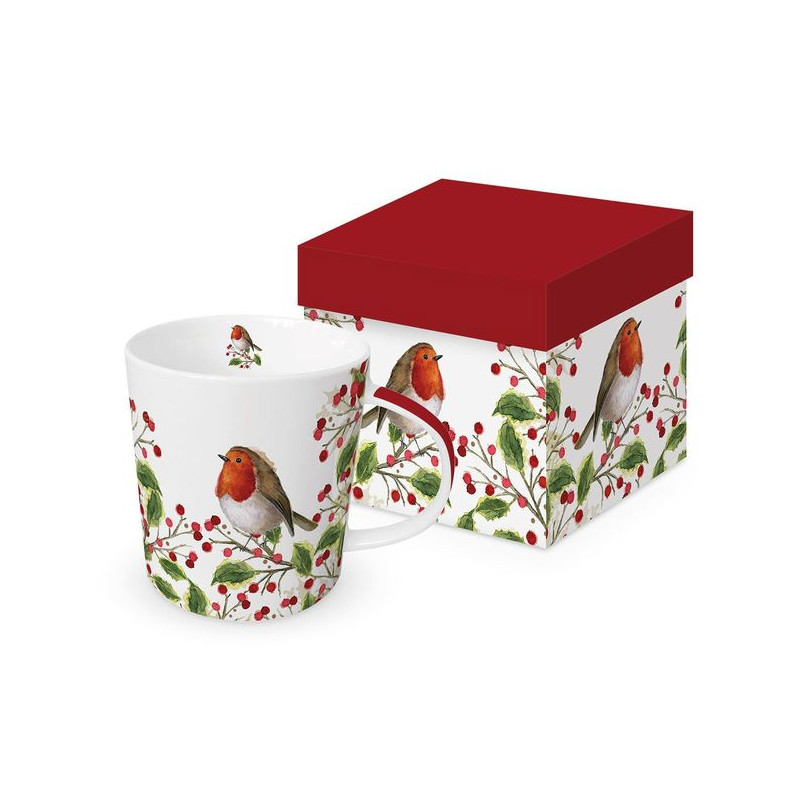 Rudzik Porcelanowy Kubek w Ozdobnym...