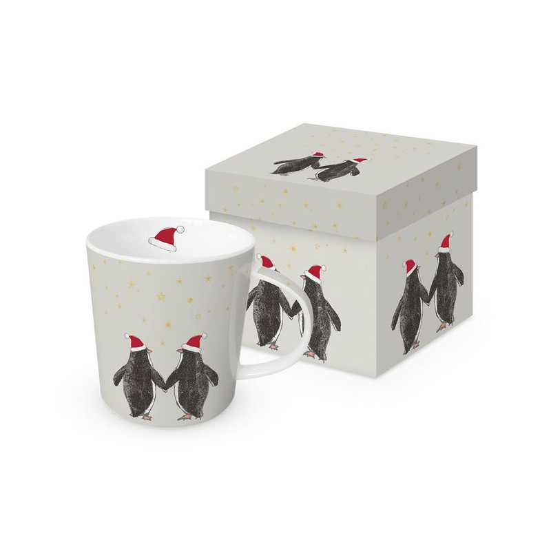 Pingwiny Porcelanowy Kubek w Ozdobnym...