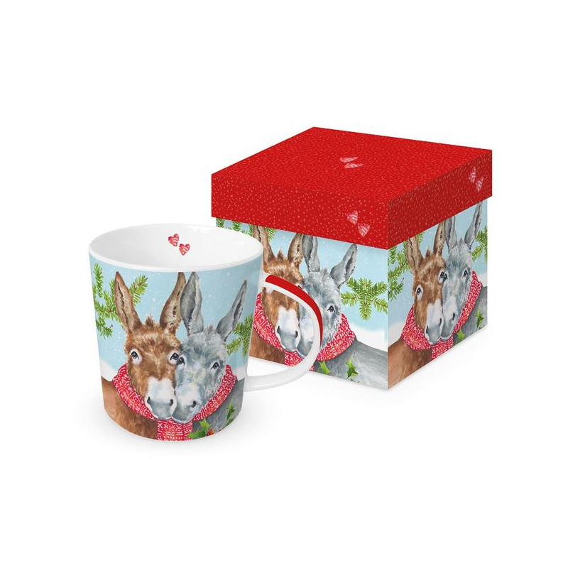 Osiołki Kubek Porcelanowy w Ozdobnym...