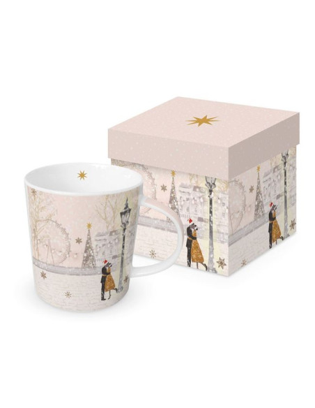 Świąteczne Uczucie Kubek Porcelanowy w Ozdobnym Pudełku 400 ml