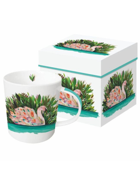 Łabędź Kubek Porcelanowy w Ozdobnym Pudełku 400 ml