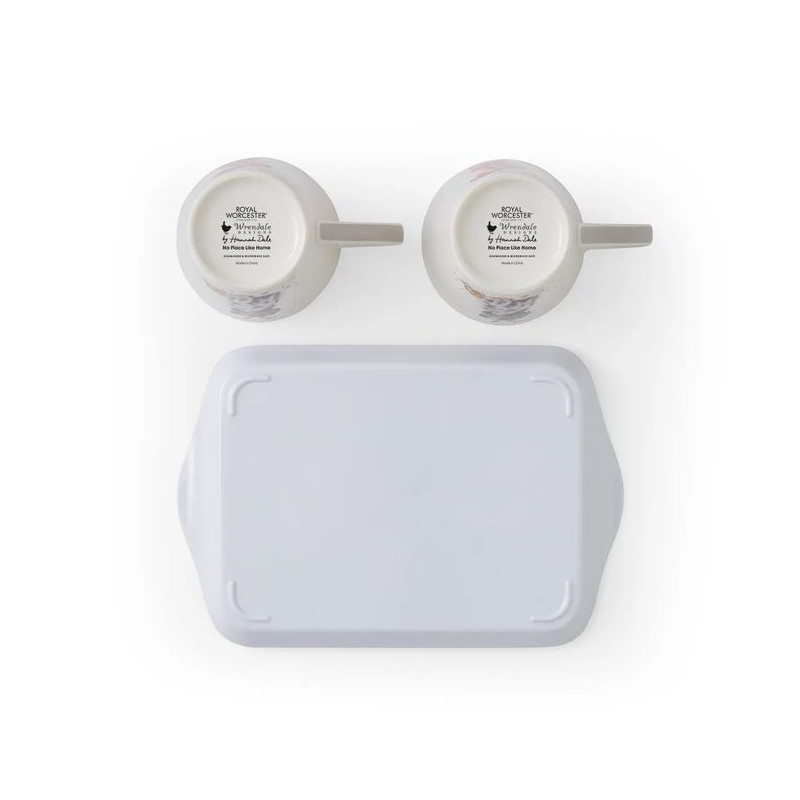 Idą Święta Kubki Porcelanowe & Tacka...