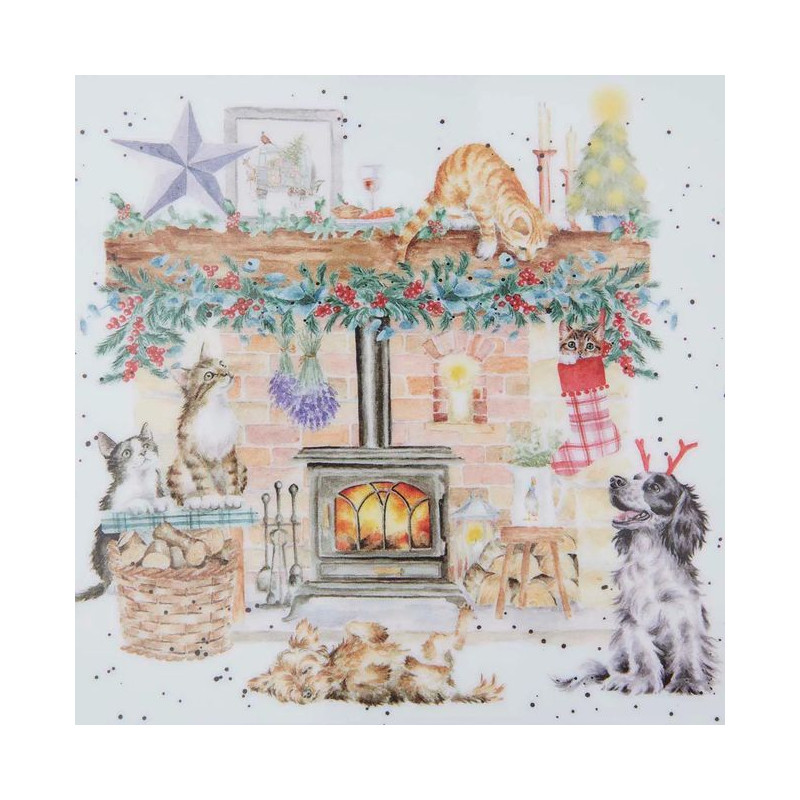 Idą Święta Kubki Porcelanowe & Tacka...