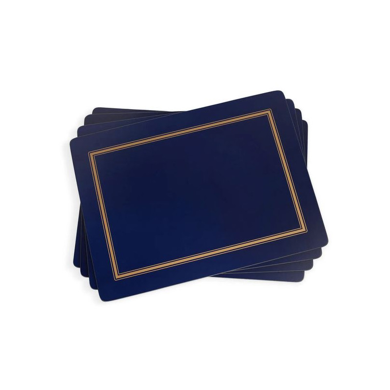 Granatowe Podkładki duże 4szt