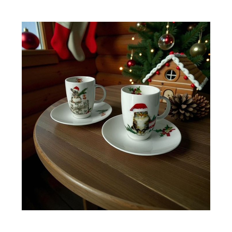 Kot i Mysz Filiżanki do Espresso w...