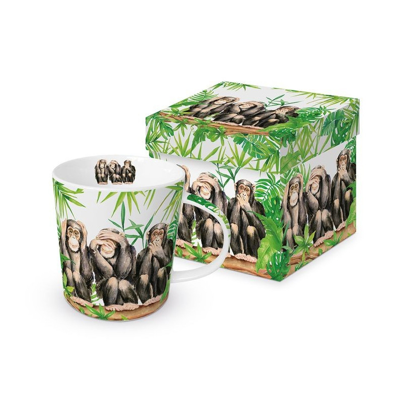 Małpki kubek w pudełku 0.35l