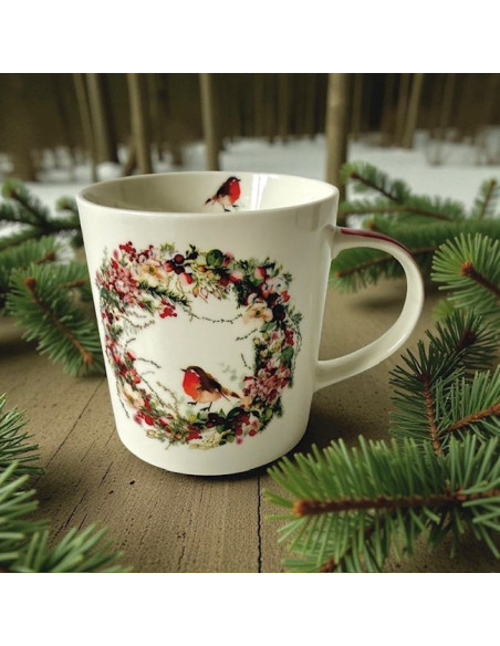 „Beautiful Christmas”  Porcelanowy Kubek w Ozdobnym Pudełku 400 ml