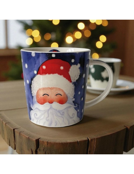 Mikołaj Kubek Porcelanowy w Ozdobnym Pudełku 400 ml