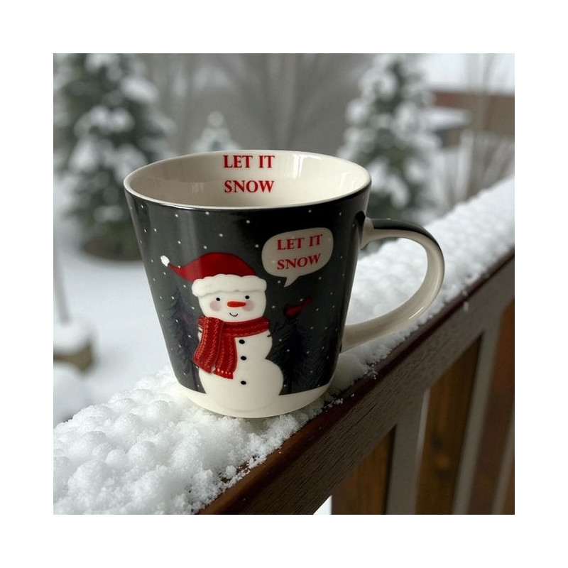 Bałwanek Porcelanowy Kubek w Ozdobnym...