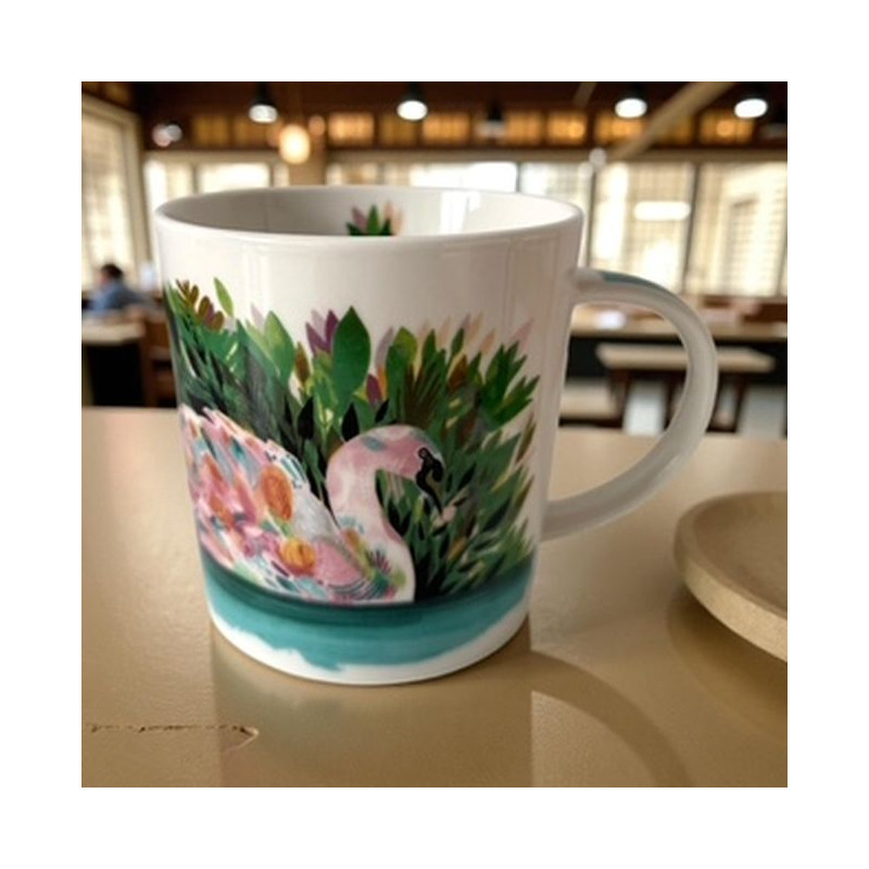 Łabędź Kubek Porcelanowy w Ozdobnym...