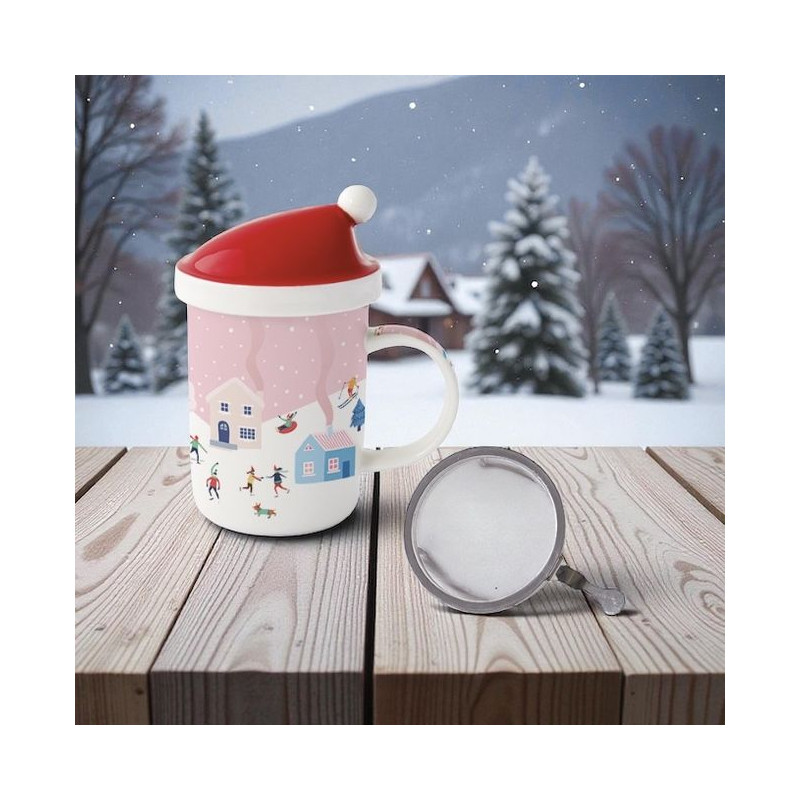 Kubek z pokrywką i metalowym...