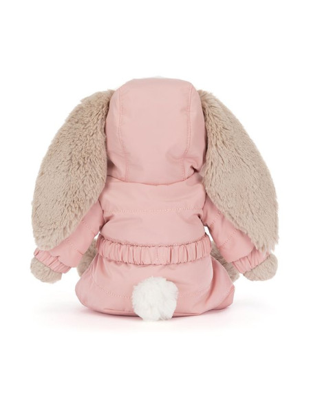 Króliczek Beżowy w Kombinezonie Zimowym 31 cm