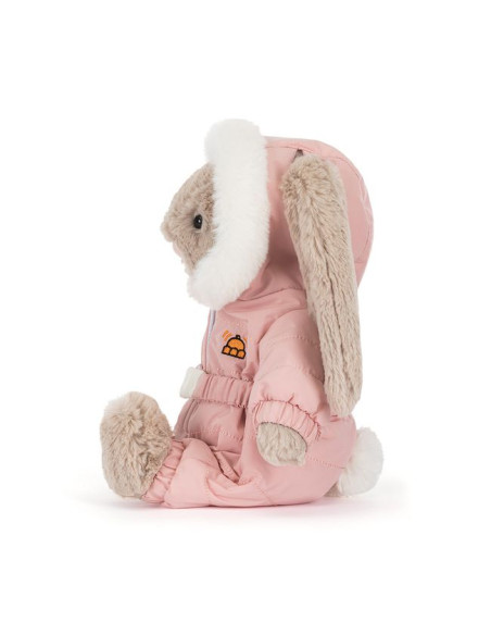 Króliczek Beżowy w Kombinezonie Zimowym 31 cm