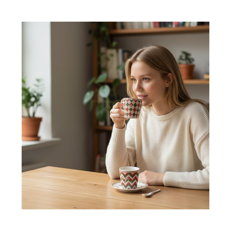 Świąteczny twist kpl. 2 filiżanek do...