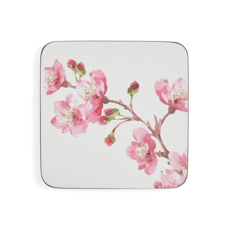 Różowe Kwiaty Podkładki małe 6 szt