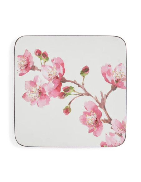 Różowe Kwiaty Podkładki małe 6 szt
