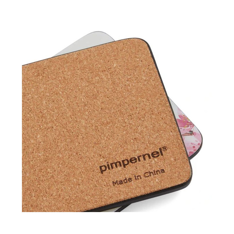 Różowe Kwiaty Podkładki małe 6 szt