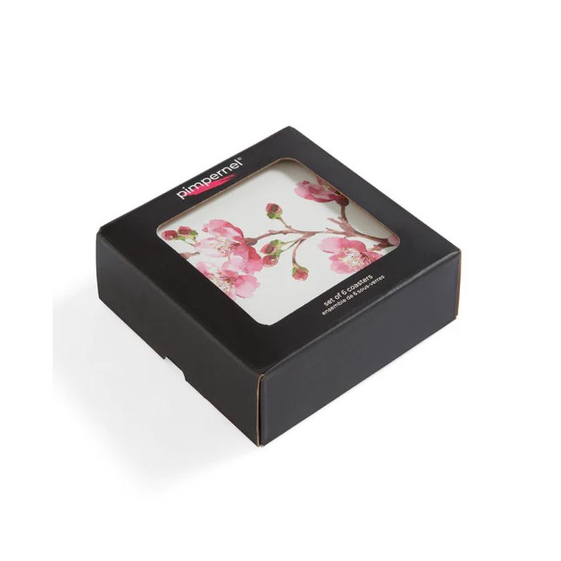 Różowe Kwiaty Podkładki małe 6 szt