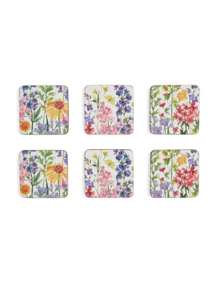 Kwiaty Polne Podkładki małe 6 szt