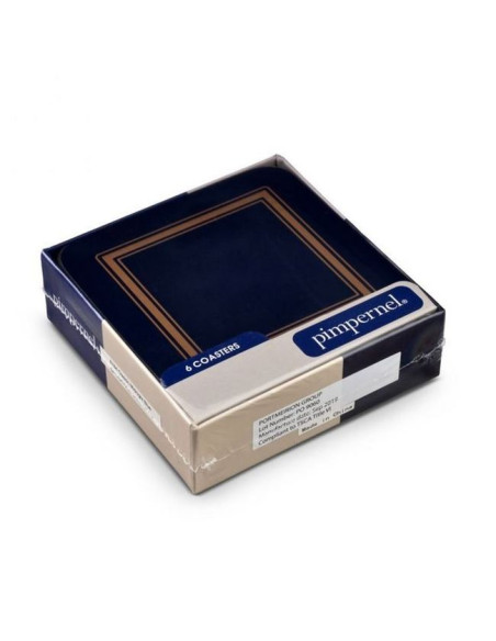 Granatowe Podkładki małe 6 szt