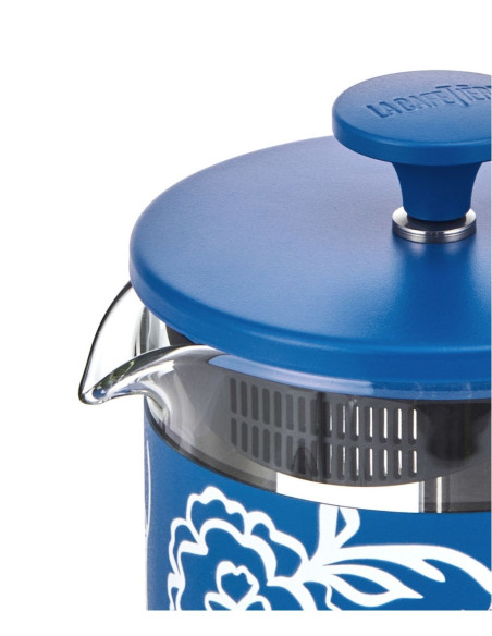 Zaparzacz do Kawy Typu French Press La Cafetière Pisa na 8 filiżanek, Blu Fiorato