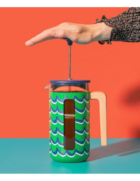 Zaparzacz do Kawy Typu French Press La Cafetière Pisa na 8 filiżanek, Cyan Tides