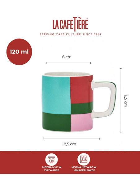 La Cafetière Ceramiczna filiżanka do espresso Utopian Lines 120 ml