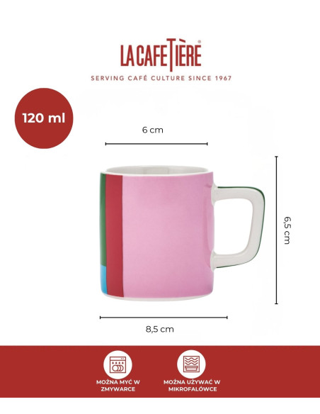 La Cafetière Ceramiczna filiżanka do espresso Utopian Lines, 120 ml
