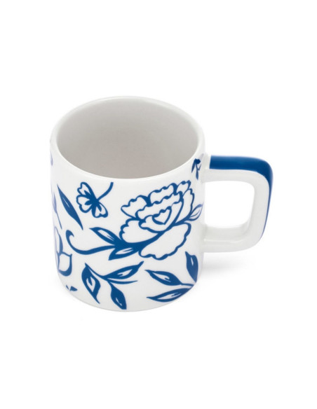 La Cafetière Ceramiczna filiżanka do espresso Blu Fiorato, 120 ml