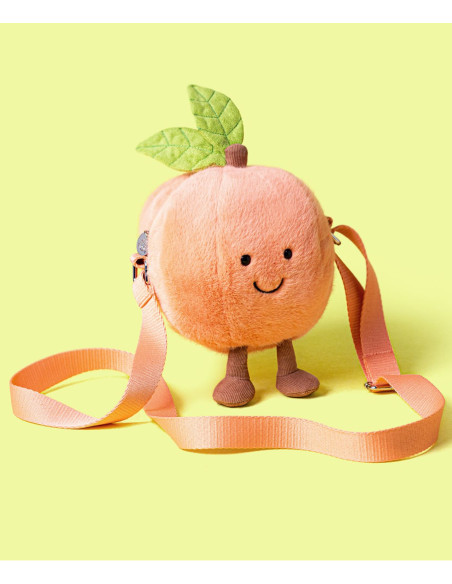 Torebka na Ramię Zabawna Brzoskwinia 18 cm