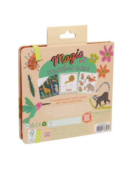 Karty wodne z pisakiem - Dżungla