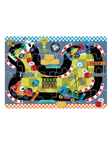 Mini Puzzle 24 elementy - Auta