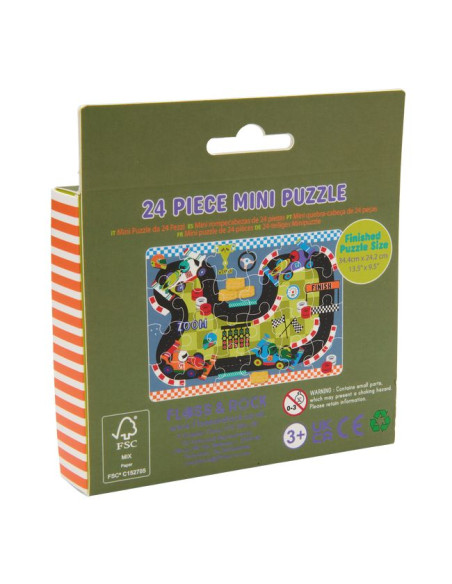 Mini Puzzle 24 elementy - Auta