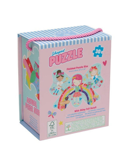 Puzzle 30 elementów - Tęczowe Wróżki