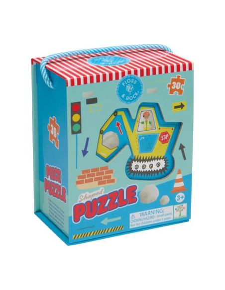 Puzzle 30 elementów - Na budowie